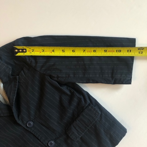 Childrens Place Navy Blue Pin-Striped Blazer - Picture 5 of 8